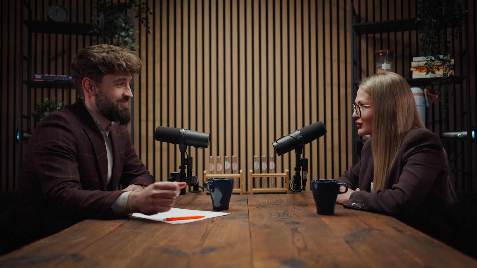 Studio nagraniowe podcastu Uważny Lider